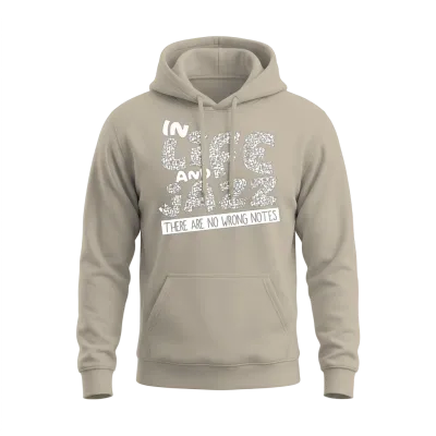Jazz - Trumpet - Saxophone - Music - I Love Jazz Unisex Hoodie - Sand