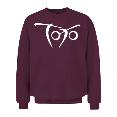 Toto 80s Band Logo Unisex Sweatshirt - Maroon