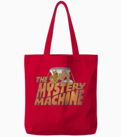 Scooby Doo Mystery Machine Tote Bags - Red