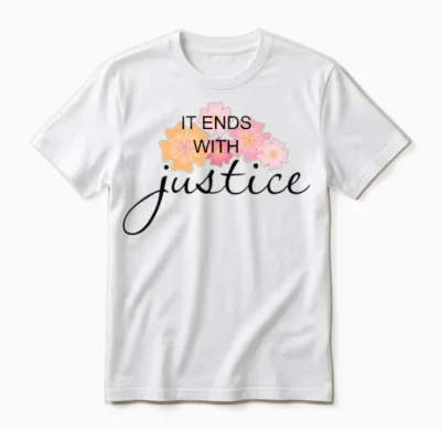 It Ends with Justice Team Baldoni Unisex T-Shirt - White