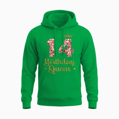 Damen 14. Königin Geburtstag 14 Jahre 14 Unisex Hoodie - Irish Green