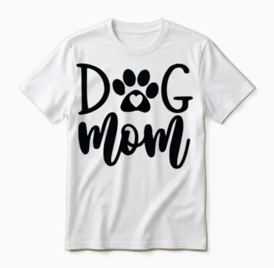 Dog Mom Unisex T-Shirt - White