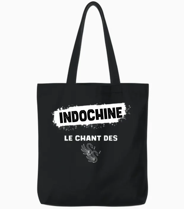 Indochine Swans Men Women and Children Long Sleeve, Black, S Tote Bags in Black