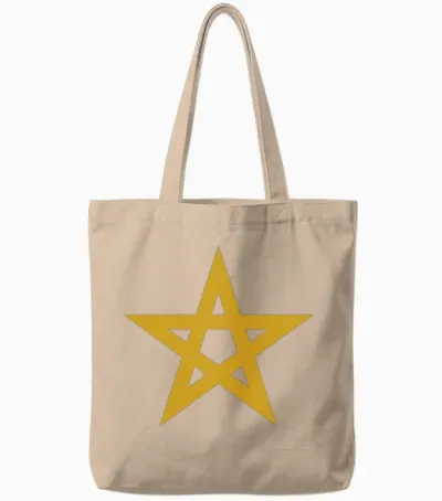 Star of Morocco Tote Bags - Natural