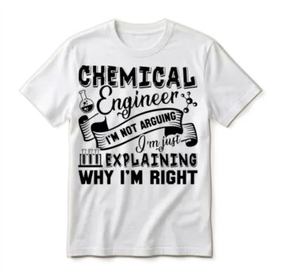 Funny Chemical Engineer Unisex T-Shirt - White