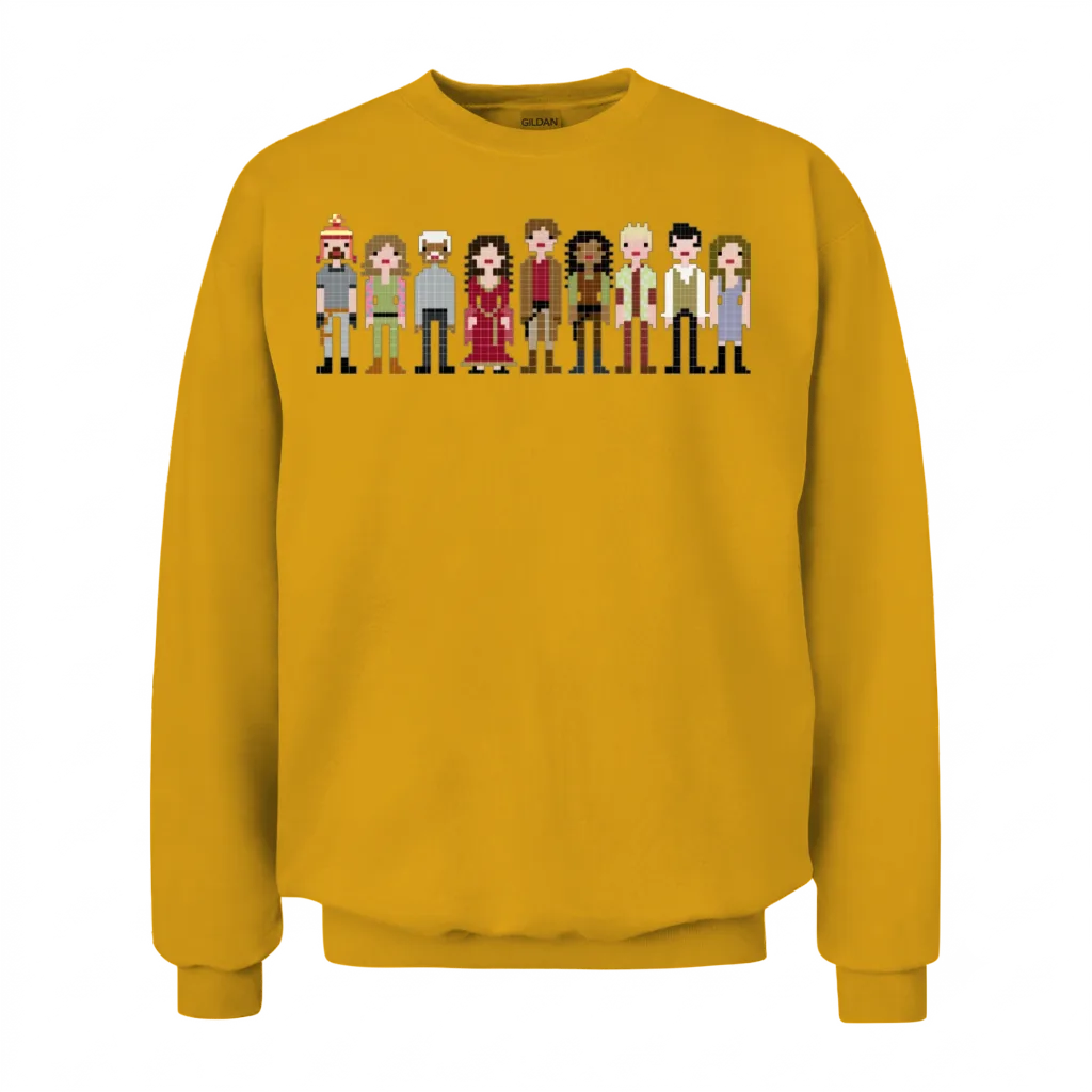Firefly Cast Cross Stitch β Crafting & Sewing Unisex Sweatshirt - Gold