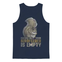 Squirrel Forest Animal Unisex Tank Top - Navy – 1