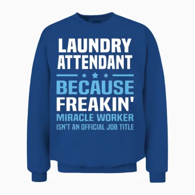 Laundry Attendant Unisex Sweatshirt - Royal