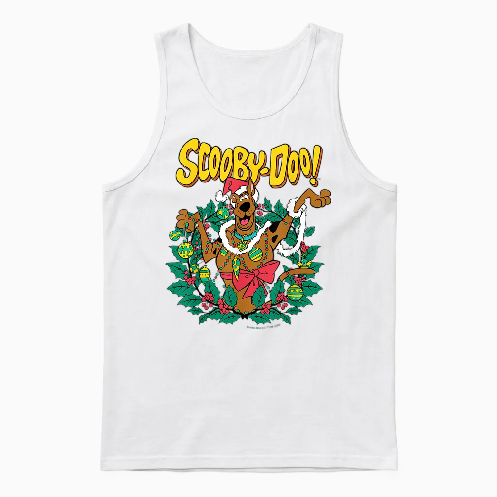 Scooby Doo Christmas Unisex Tank Top in White