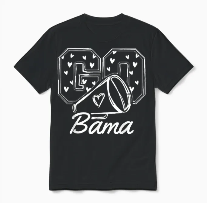 Alabama State Vintage Lover Men Women & Unisex T-Shirt in Black