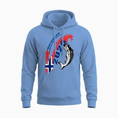Norwegen 2026 - Angel Tour Unisex Hoodie - Carolina Blue