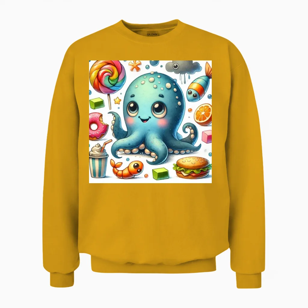 Funny Animal Unisex Sweatshirt in Gold