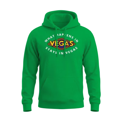 What Happens in Vegas Stays in Vegas Unisex Hoodie - Irish Green