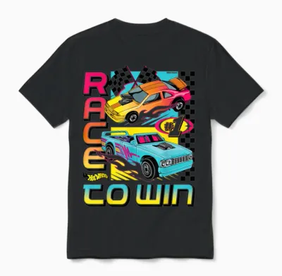 Hot Wheels — Rennen Um Den Sieg in Flammenden Autos Unisex T-Shirt - Black