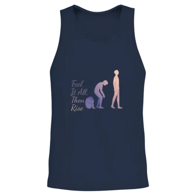 Fitness and Mental Health Unisex Tank Top - Navy