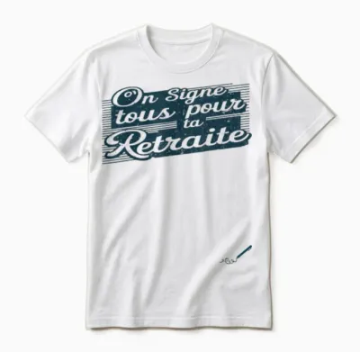 Retraite à Signer Et Dédicacer, Cadeau Départ à La Retraite Unisex T-Shirt - White