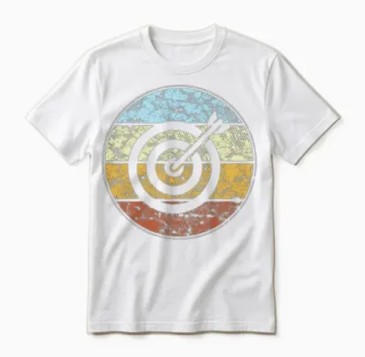 Darts Retro Unisex T-Shirt - White