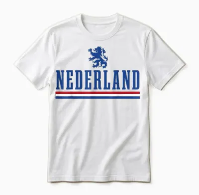 Niederlande Holland Niederländische Flagge Unisex T-Shirt - White