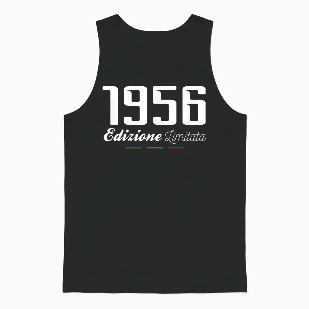 1956 Limitierte Auflage 68 Jahre Geburtstag Unisex Tank Top in Black