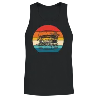 Burger Retro Vintage Unisex Tank Top - Black – 2