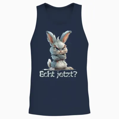 Lustiges Statement Kaninchen I Nein Hase Echt Jetzt? Unisex Tank Top - Navy