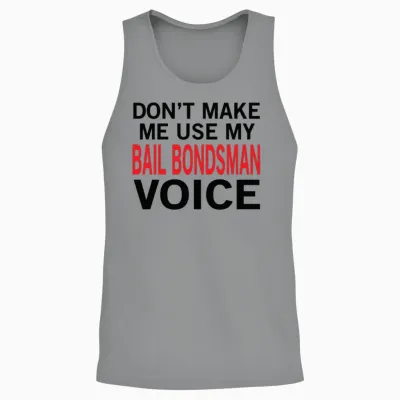 Bail Bondsman Voice Unisex Tank Top - Sport Grey
