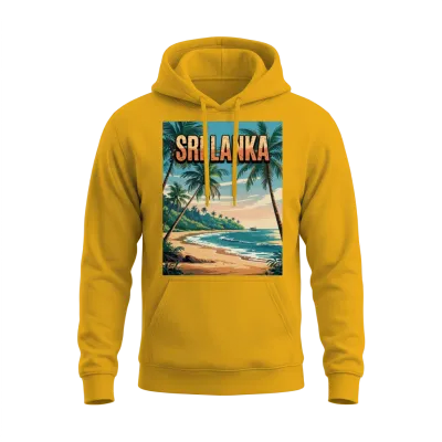 Paradise Sri Lanka Beach Travel – Tropical Island Unisex Hoodie - Gold