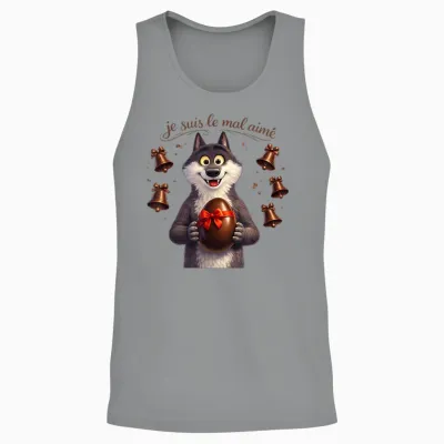 Le Loup Le Mal Aimé Easter Egg and Bells Chocolate Unisex Tank Top - Sport Grey