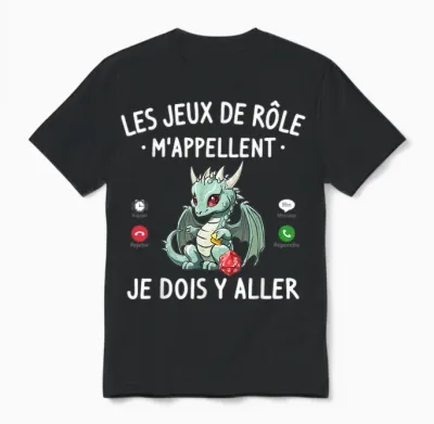 Outfit Role Game Man Rpg Role Playing Role Play Dragon Fan Unisex T-Shirt - Black