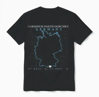 Germany Garmisch-Partenkirchen Unisex T-Shirt - Black