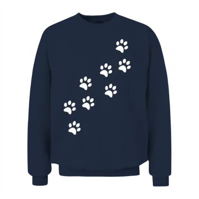 Paws | Dog Lover Unisex Sweatshirt - Navy