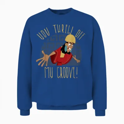 Disney Emperor's New Groove Kuzco Thrown off Graphic Unisex Sweatshirt - Royal