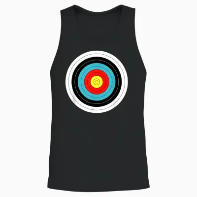 Zielscheibe Für Bogenschiessen Mit Pfeil Und Bogen Unisex Tank Top - Black