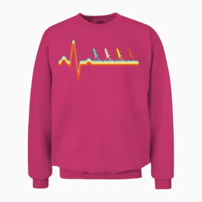 Lizard Retro Unisex Sweatshirt - Heliconia