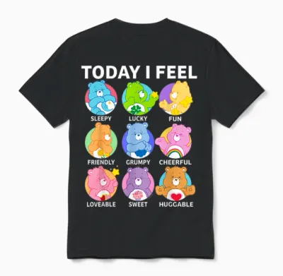 Care Bears Today I Feel Unisex T-Shirt - Black