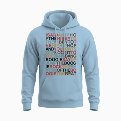 Rapper S Delight Sugarhill Gang Unisex Hoodie - Light Blue