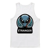 Stranger Unisex Tank Top - White – 1