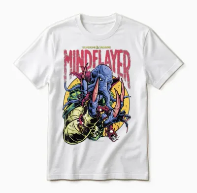 Dungeons & Dragons Mindflayer Logo Unisex T-Shirt - White