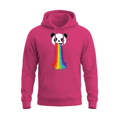 Gay Panda Lgbt Pride Unisex Hoodie - Heliconia