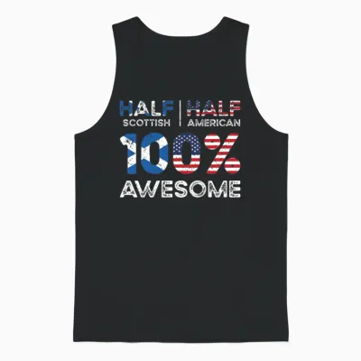 Born Scottish Scotland American Usa Citizenship Unisex Tank Top - Black