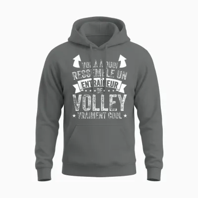 Coach Volleyball Un Entraîneur De Volley Vraiment Cool Unisex Hoodie - Graphite Heather
