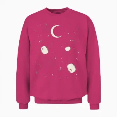 Night Sky Unisex Sweatshirt - Heliconia
