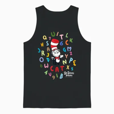 Dr.seuss Baby Cat in the Hat Officially Licensed Unisex Tank Top - Black