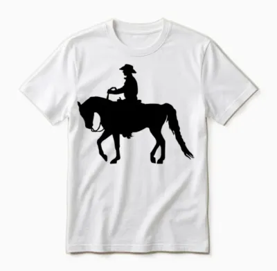 Arabian Horse: Western Unisex T-Shirt - White