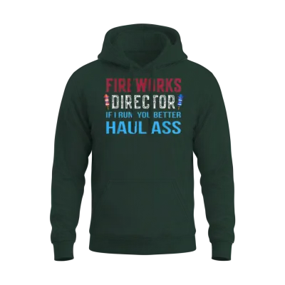 Funny Fireworks Director 4th of July Gifts Unisex Hoodie - Forest