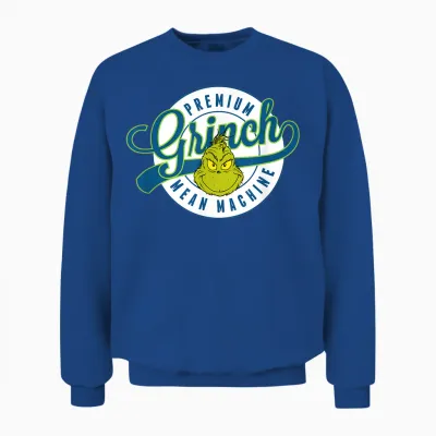 Dr. Seuss Grinch Mean Machine,short Sleeve Unisex Sweatshirt - Royal