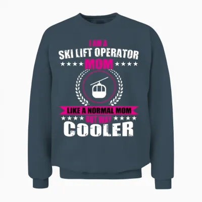 Ski Lift Operator Mom Unisex Sweatshirt - Dark Heather