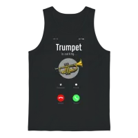 Trumpet Is Calling Funny Trumpet Player Gift Unisex Tank Top - Black – 1