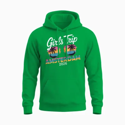 Women's Girls' Trip Amsterdam 2026 Unisex Hoodie - Irish Green