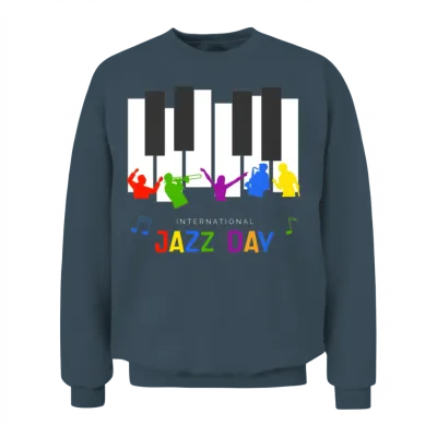 Jazz Music Improvisation Festival Unisex Sweatshirt - Dark Heather